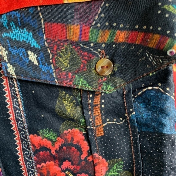 Farm Rio Mixed Scarves Shirtdress - Picture 6 of 12